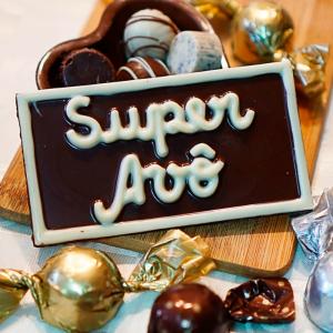 Placa de Chocolate ao Leite Super Frases