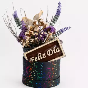 Presente Floral com Chocolate