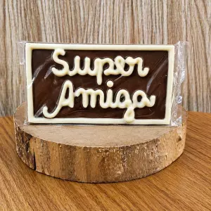 Placa de Chocolate ao Leite Super Amiga