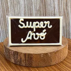 Placa de Chocolate ao Leite Super Avó