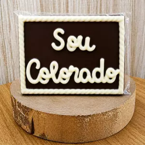 Placa de Chocolate ao Leite "Sou Colorado" 90g