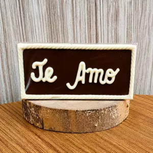 Placa de Chocolate ao Leite "Te Amo" 90g