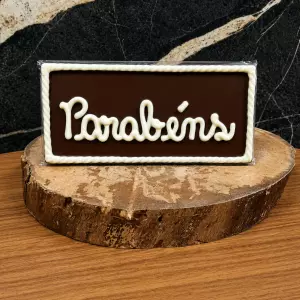 Placa de Chocolate ao Leite "Parabéns" 90g